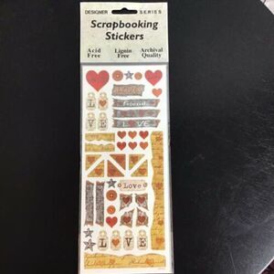 Designer Series Scrapbooking Stickers 12 Pack